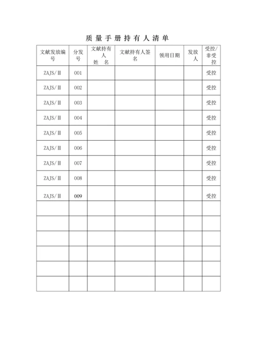 质量检测质量手册改版.docx