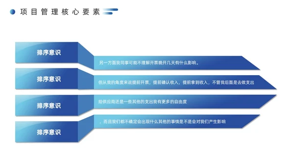 蓝色简约风项目管理经验分享PPT模板