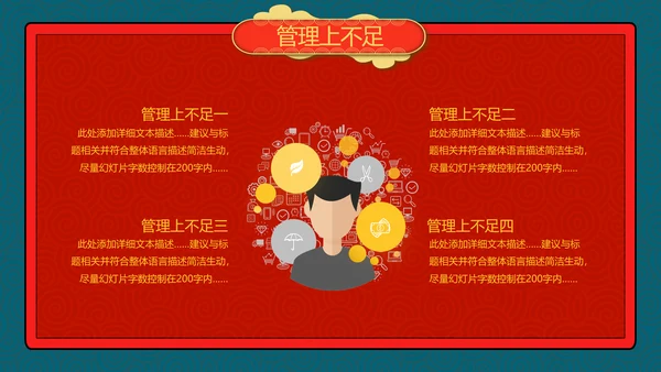 2021牛年创意剪纸风述职报告春节民俗新年计划年终总结PPT