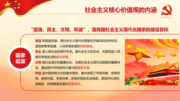 新时代培育社会主义核心价值观PPT模板