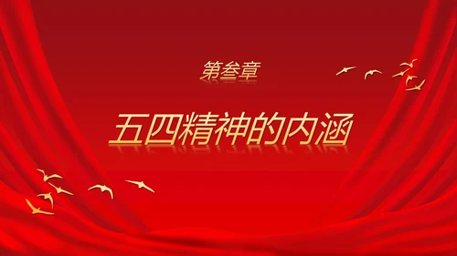 五四运动青年节科普ppt模板