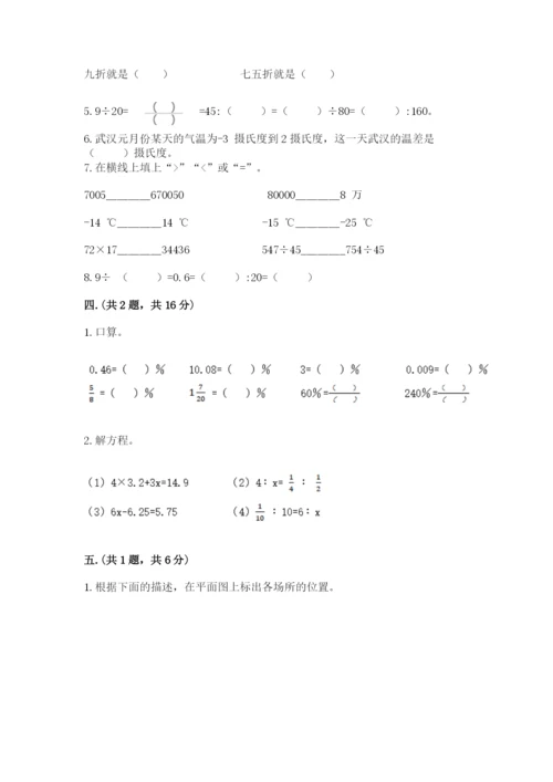 人教版数学六年级下册试题期末模拟检测卷含答案【预热题】.docx