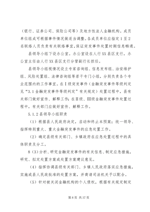 金融突发事件应急预案[范文模版].docx