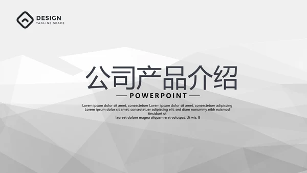 灰色公司产品介绍宣传通用PPT动态模板