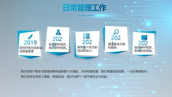 蓝色科技感电子产品介绍年年终总结PPT动态模板