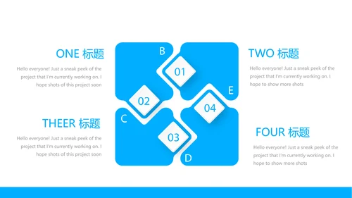 蓝色简约医疗大脑动态PPT