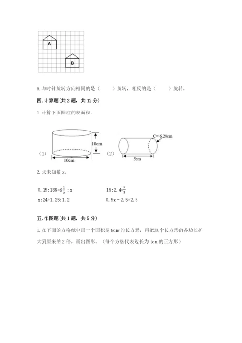 北师大版六年级下册数学期末测试卷含答案（巩固）.docx