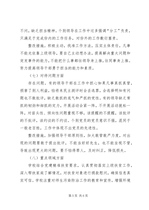 学校对形式主义、官僚主义问题自查自纠报告.docx