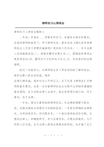 律师实习心得体会.docx