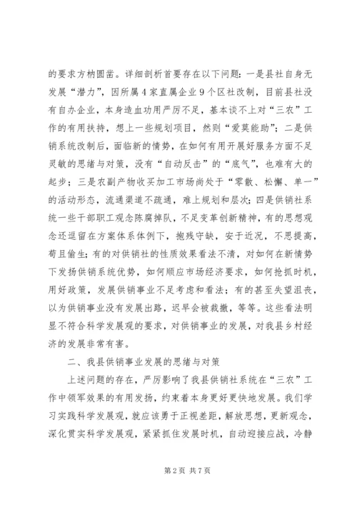 供销事业发展新途径交流材料.docx