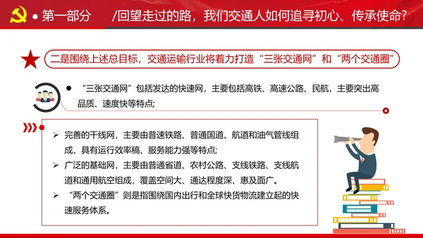 贯彻交通强国建设纲要践行交通人初心与使命交通专题党课PPT