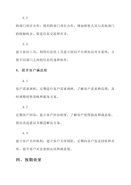 销售队伍整改可行性方案