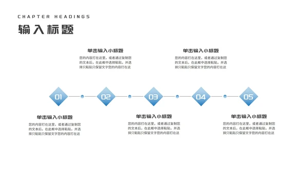 简约风蓝色办公大楼企业宣传汇报PPT模板