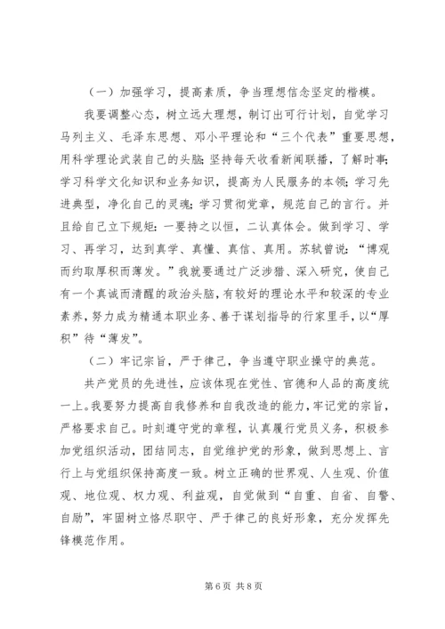 科长党性分析材料.docx