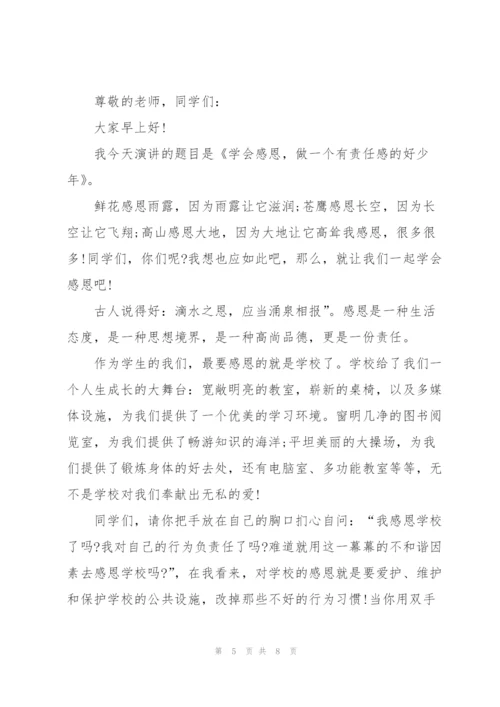 护士以感恩为主题的代表演讲稿4篇.docx