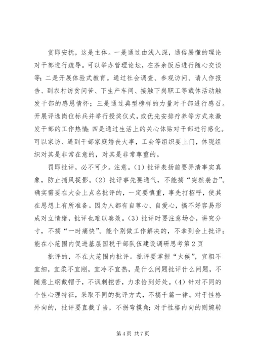 促进基层国税干部队伍建设调研思考 (2).docx