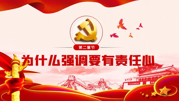 做一名有责任心的党员干部责任心培育PPT模板