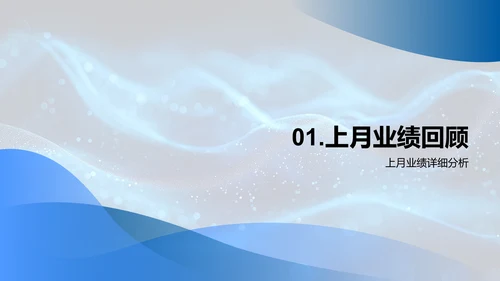 金融团队月绩效报告PPT模板