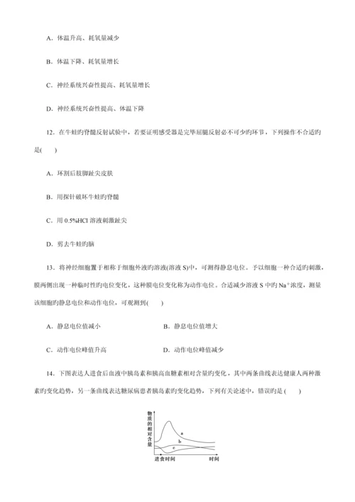 2023年最新人教版高中生物必修三测试题全套及答案.docx