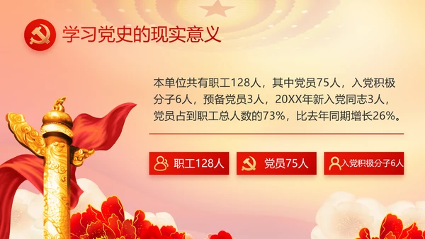 党支部党员活动风采展示年终工作总结动态PPT