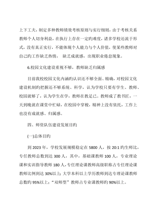 学校师资队伍建设规划.docx