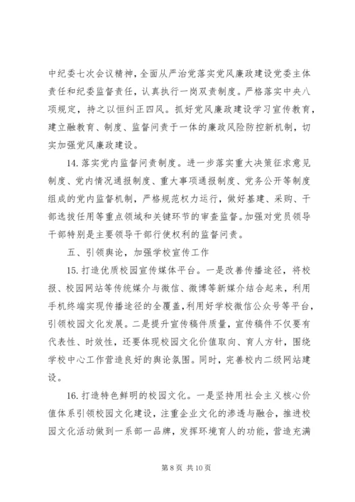 学校201X年党建工作要点.docx