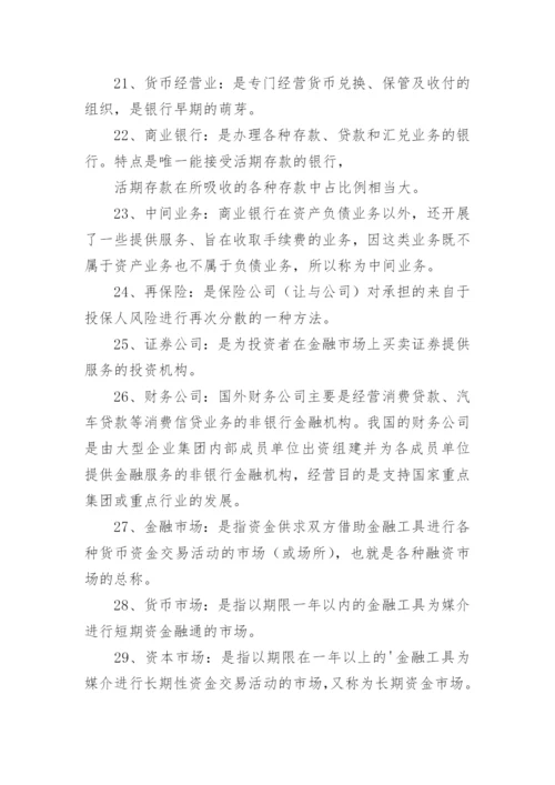 常见金融名词解释大全.docx