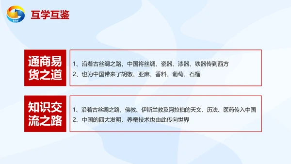 大气党政一带一路丝绸之路国际合作高峰论坛ppt模板