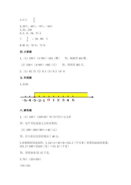 铁西区六年级下册数学期末测试卷标准卷.docx