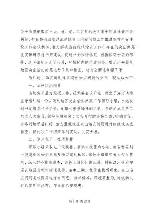 桂中社区整治治安混乱地区和突出治安工作计划(精).docx