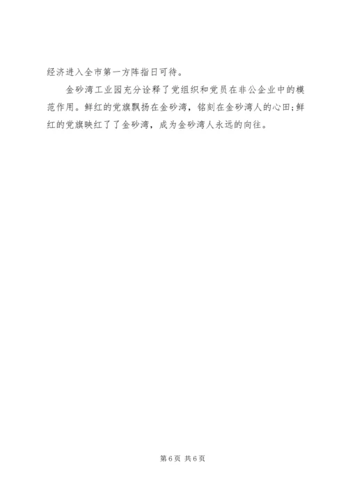 工业园非公有制企业党建工作纪实 (2).docx