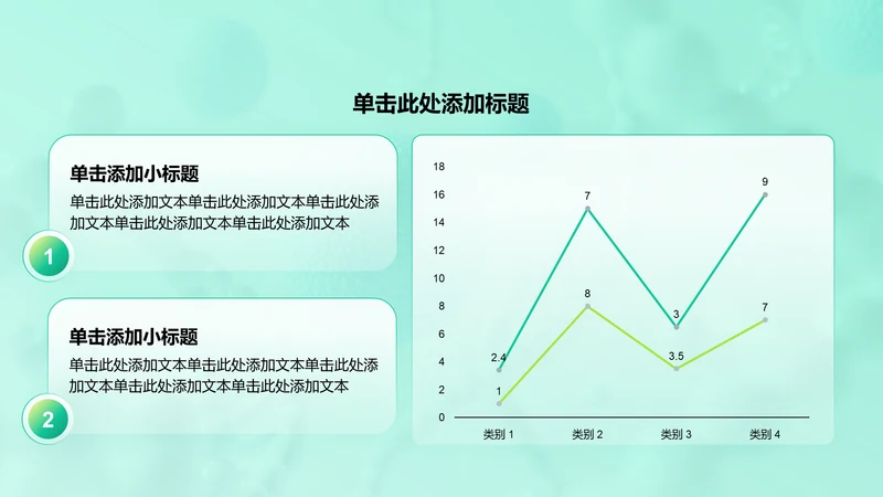 创意风医疗行业折线图