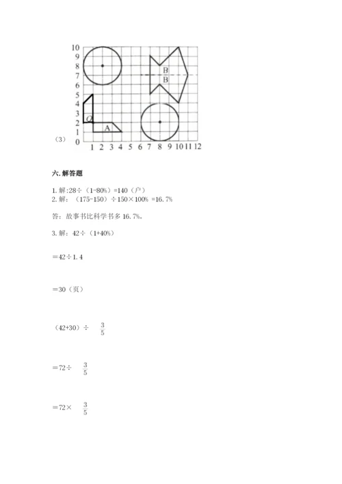 人教版六年级上册数学期末测试卷及答案（考点梳理）.docx