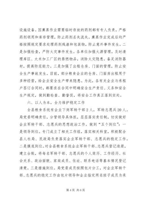 县粮食局社会治安综合治理工作报告.docx