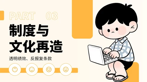 黄色插画风反对职场PUA宣传PPT