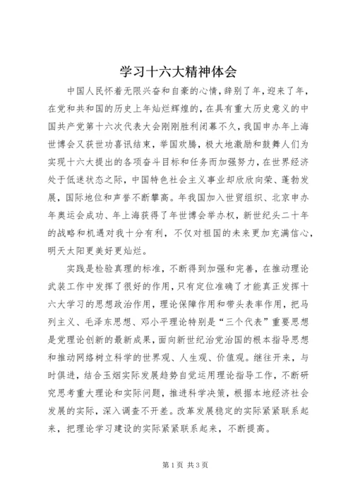 学习十六大精神体会 (3).docx