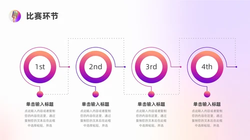 蓝色紫色渐变色弥散演讲比赛ppt模板