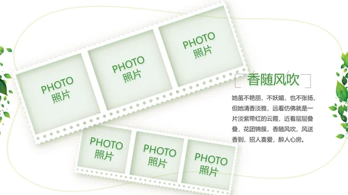 绿色清新致青春毕业季大学毕业纪念册相册PPT
