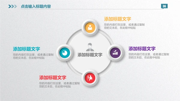 微立体彩色商业计划书通用PPT模板