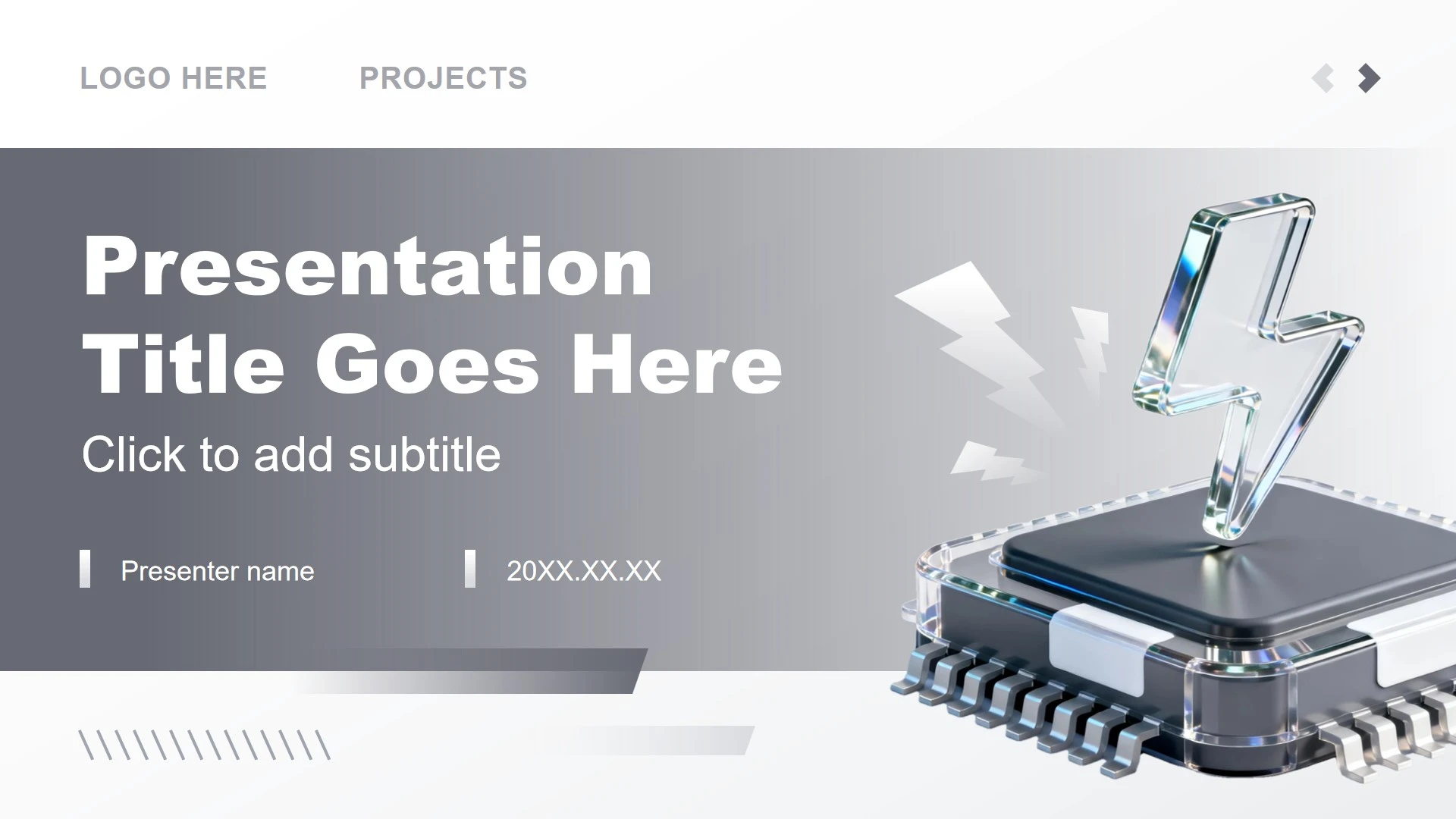 灰色3D商务风创新创业大赛项目汇报PPT主题模板