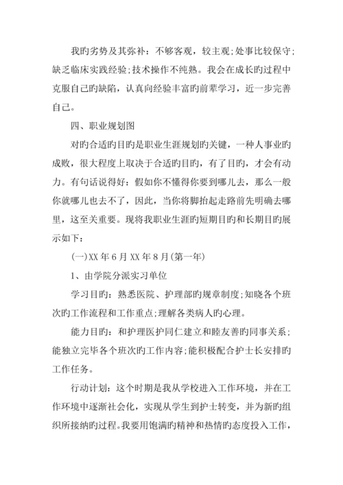 护理职业生涯规划书.docx