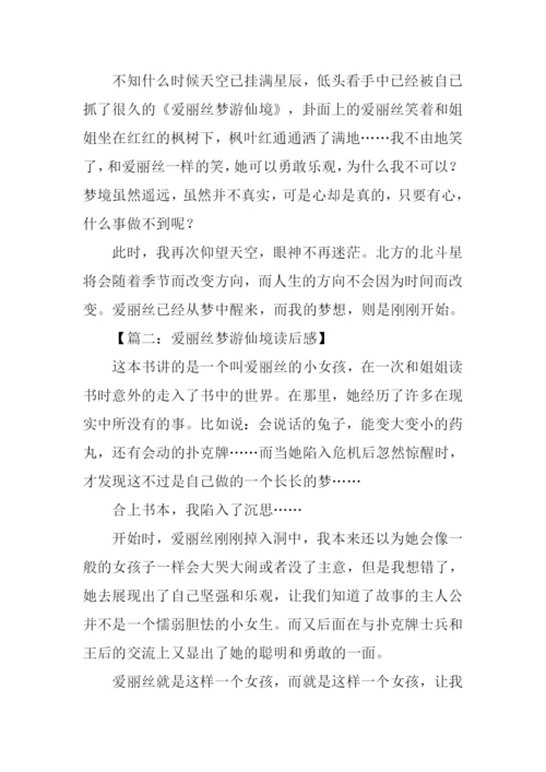 爱丽丝梦游仙境读后感600字.docx