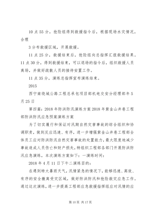 防洪防汛演练方案.docx