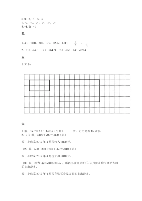 北京版数学小升初模拟试卷附参考答案（夺分金卷）.docx