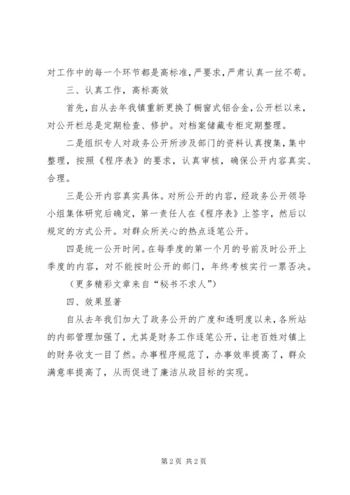 乡镇政务公开汇报.docx