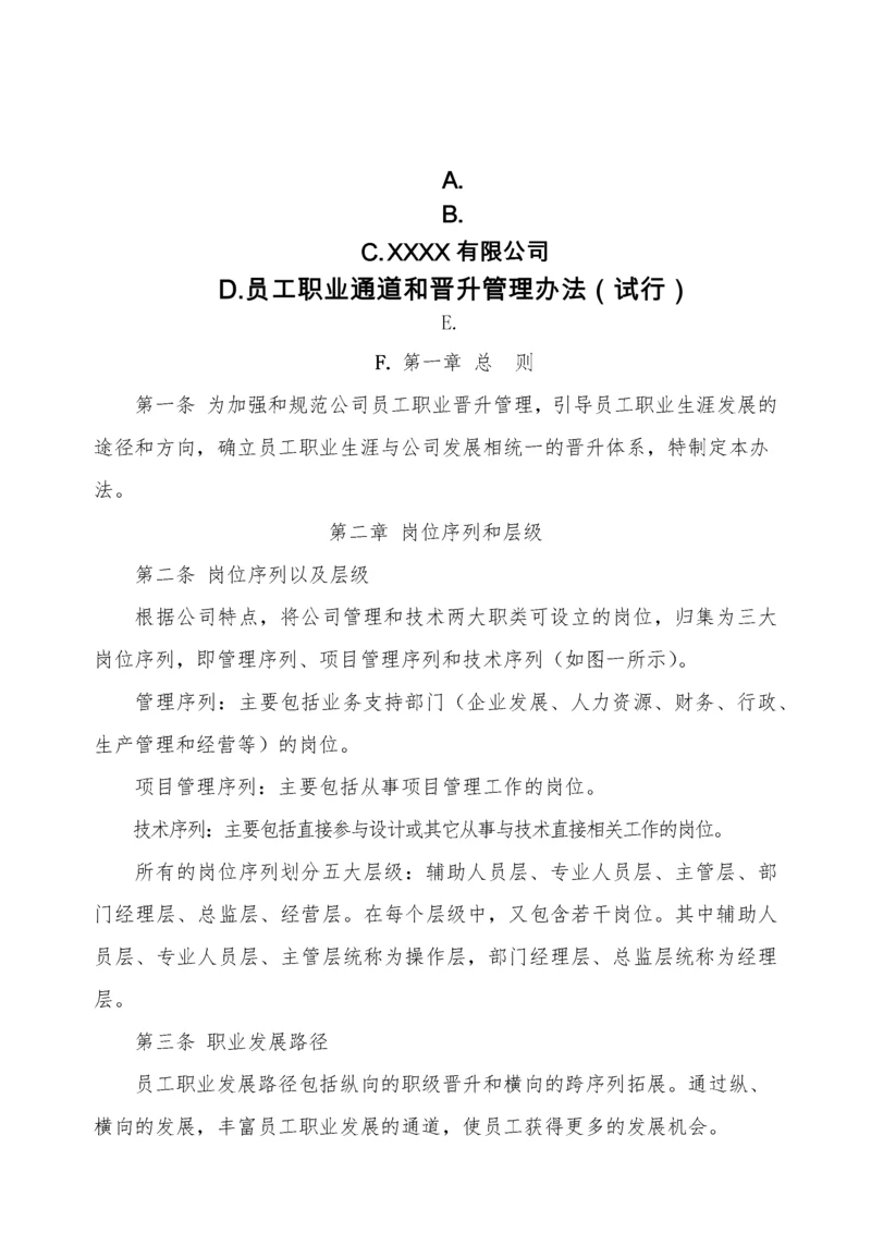 员工职业通道和晋升管理办法（试行）.docx