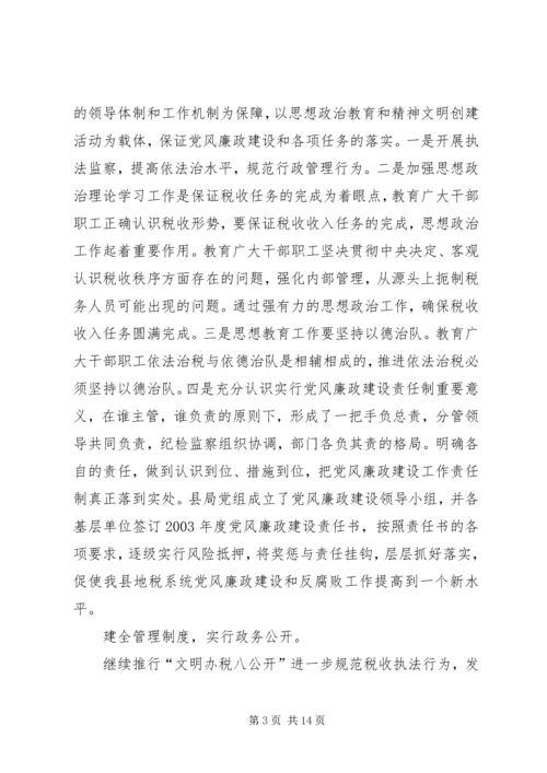 积石山县地方税务局关于党风廉政建设工作自查情况的报告 (3).docx