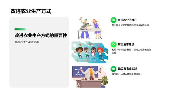 农学在环保中的应用PPT模板