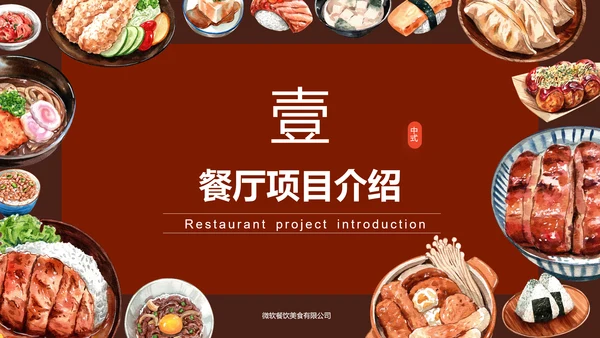 中式美食营销策划方案PPT演示模板