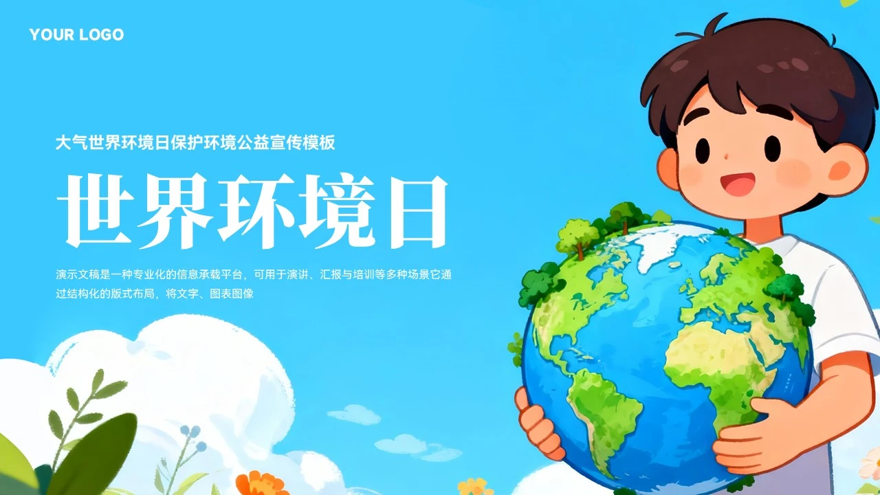 大气世界环境日保护环境公益宣传模板